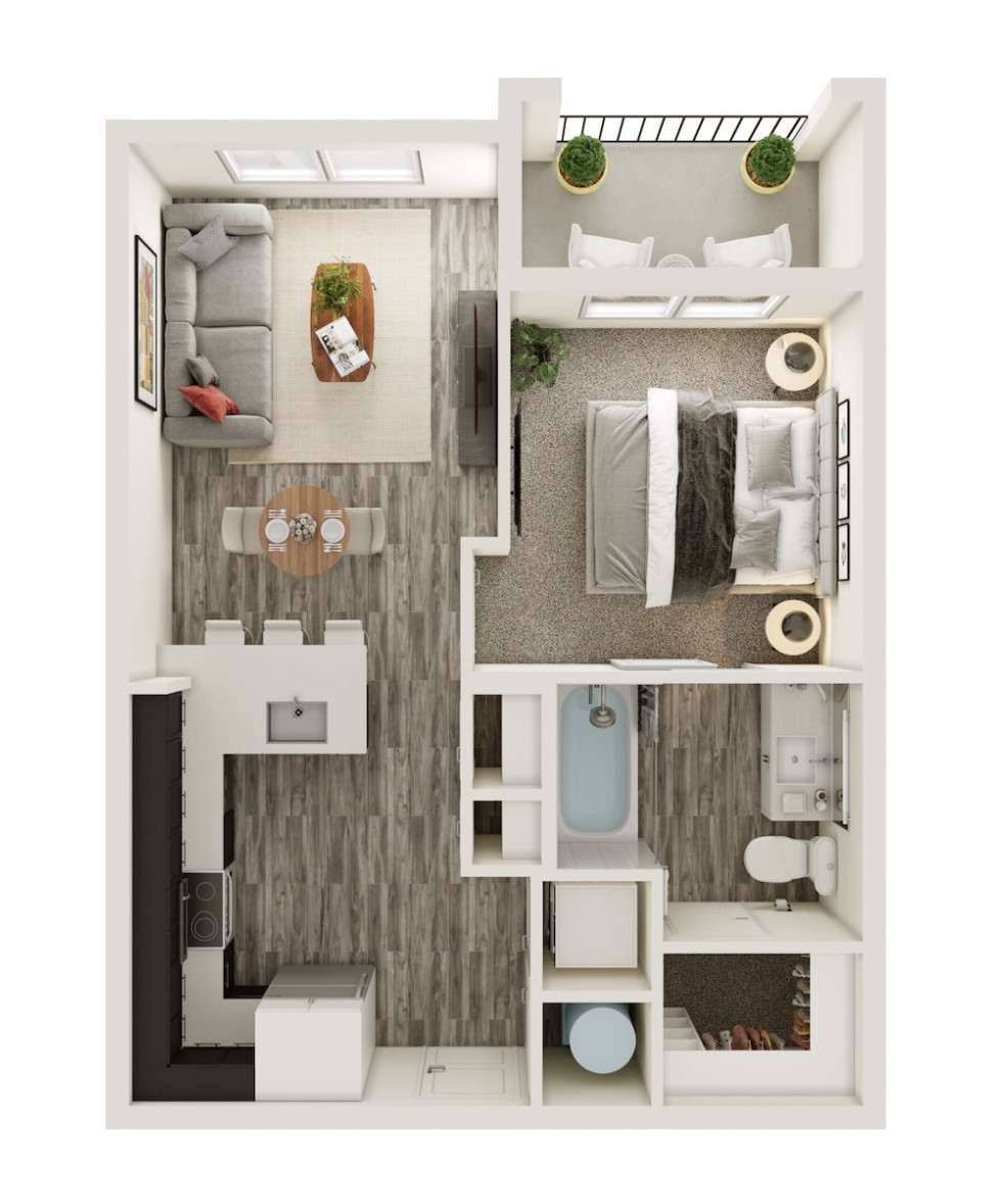 San Antonio Apartment - Floor Plan